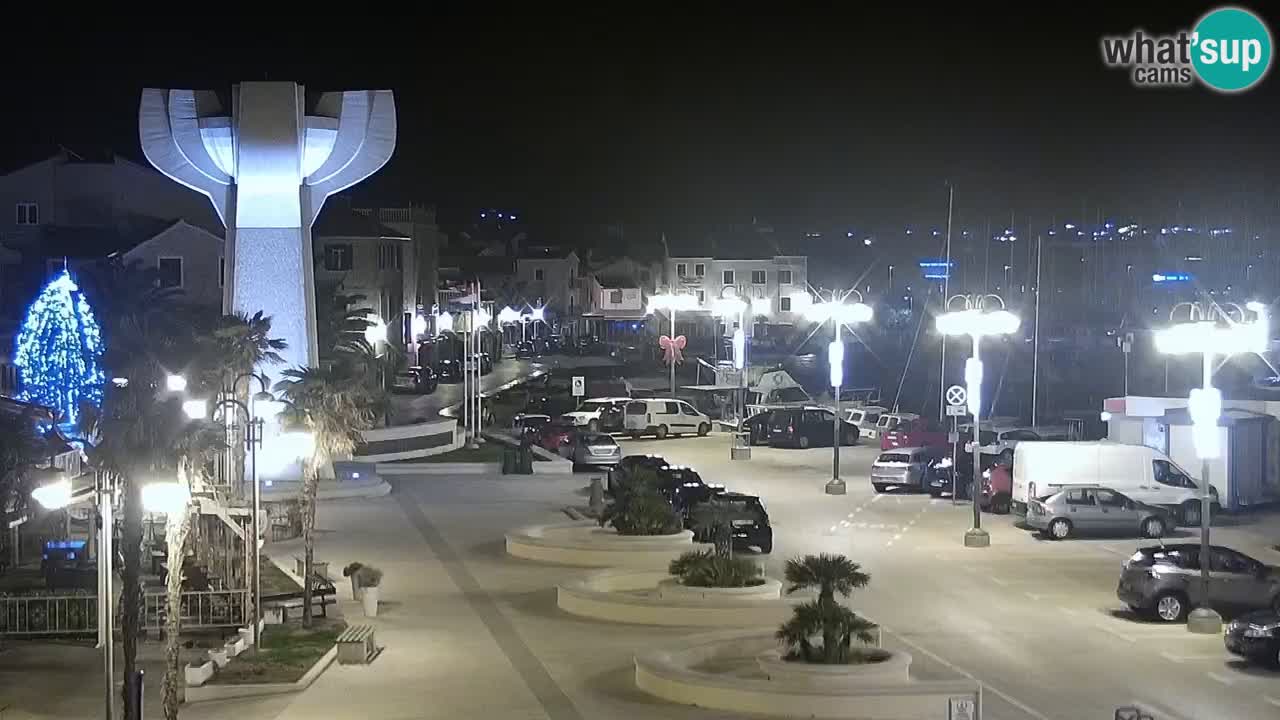 Vodice Live webcam – marina and  seafront