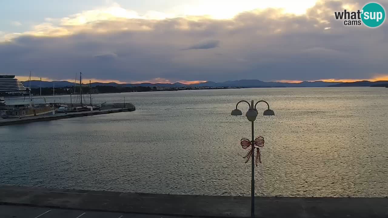 Vodice Live webcam – marina and  seafront