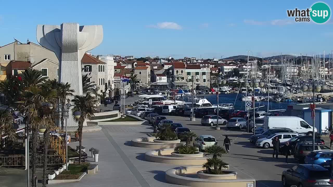 Vodice web kamera – marina i riva