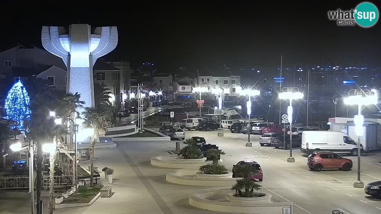 Vodice Live webcam – marina and  seafront