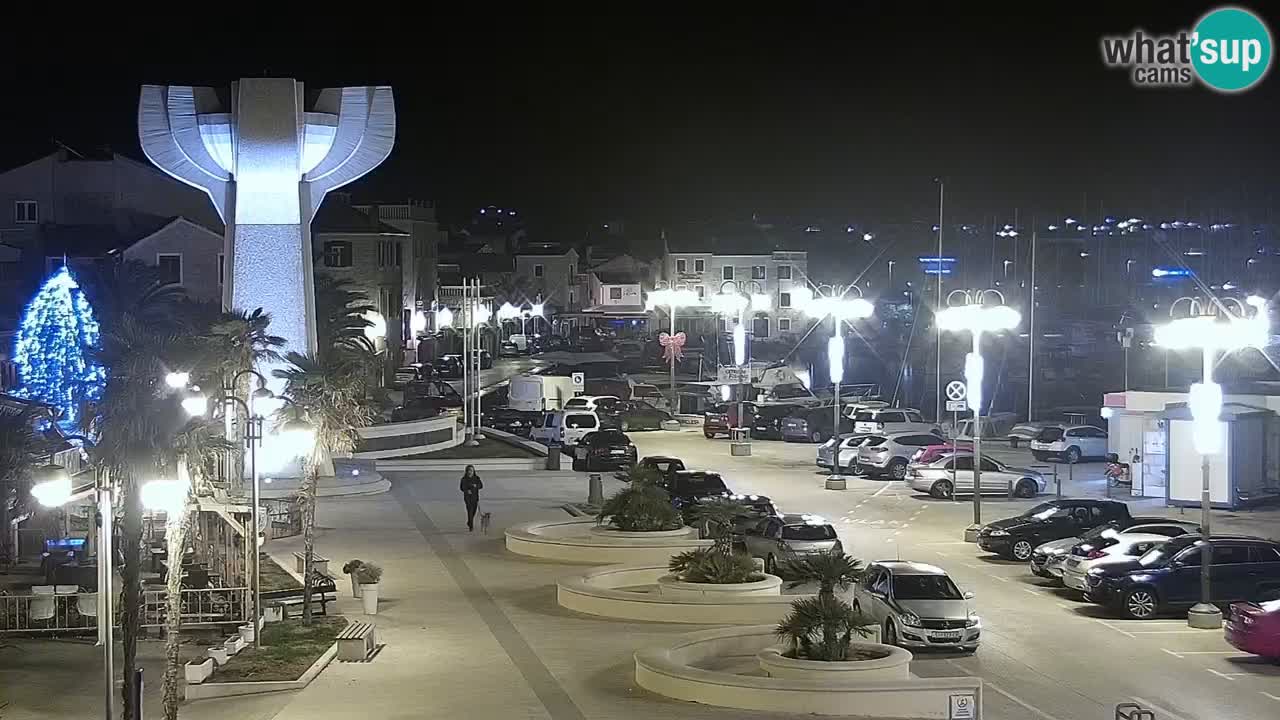 Vodice Live webcam – marina and  seafront