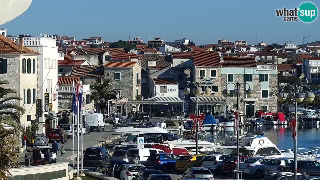 Vodice spletna kamera – marina in riva