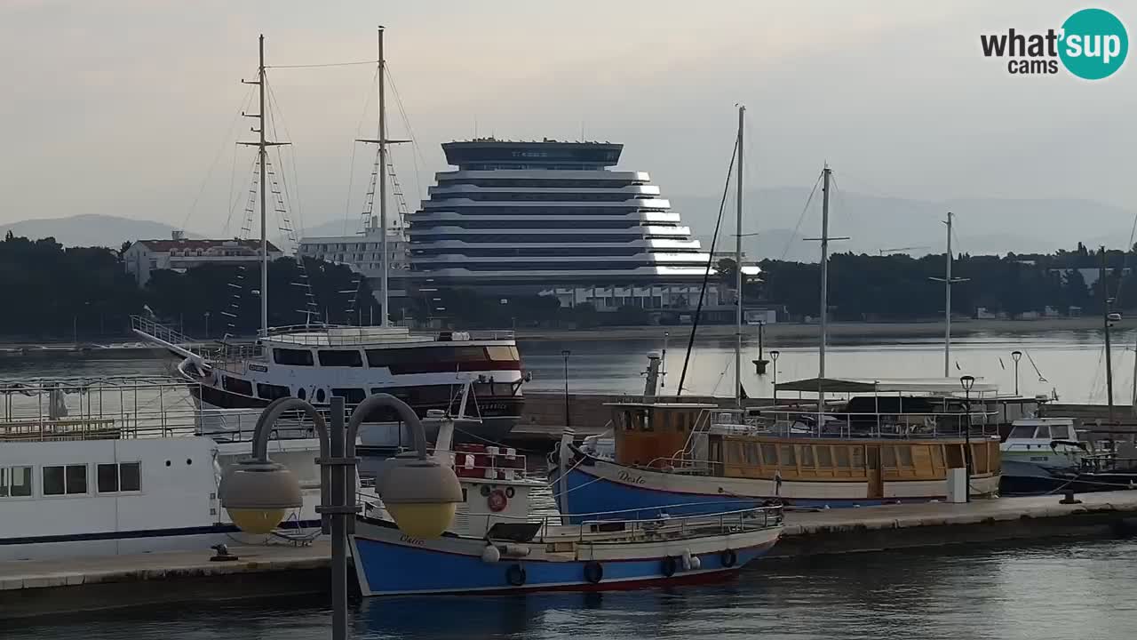 Vodice Live webcam – marina and  seafront