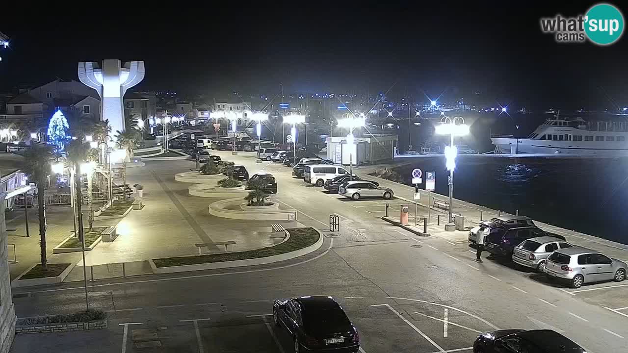 Vodice Live webcam – marina and  seafront