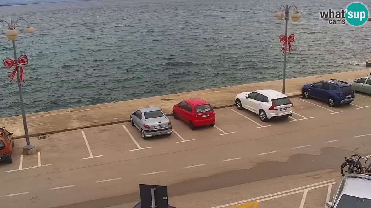 Vodice Live webcam – marina and  seafront