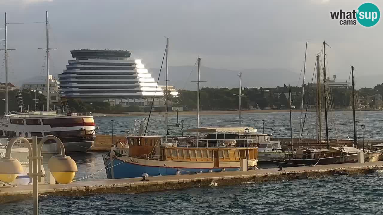 Vodice Live webcam – marina and  seafront