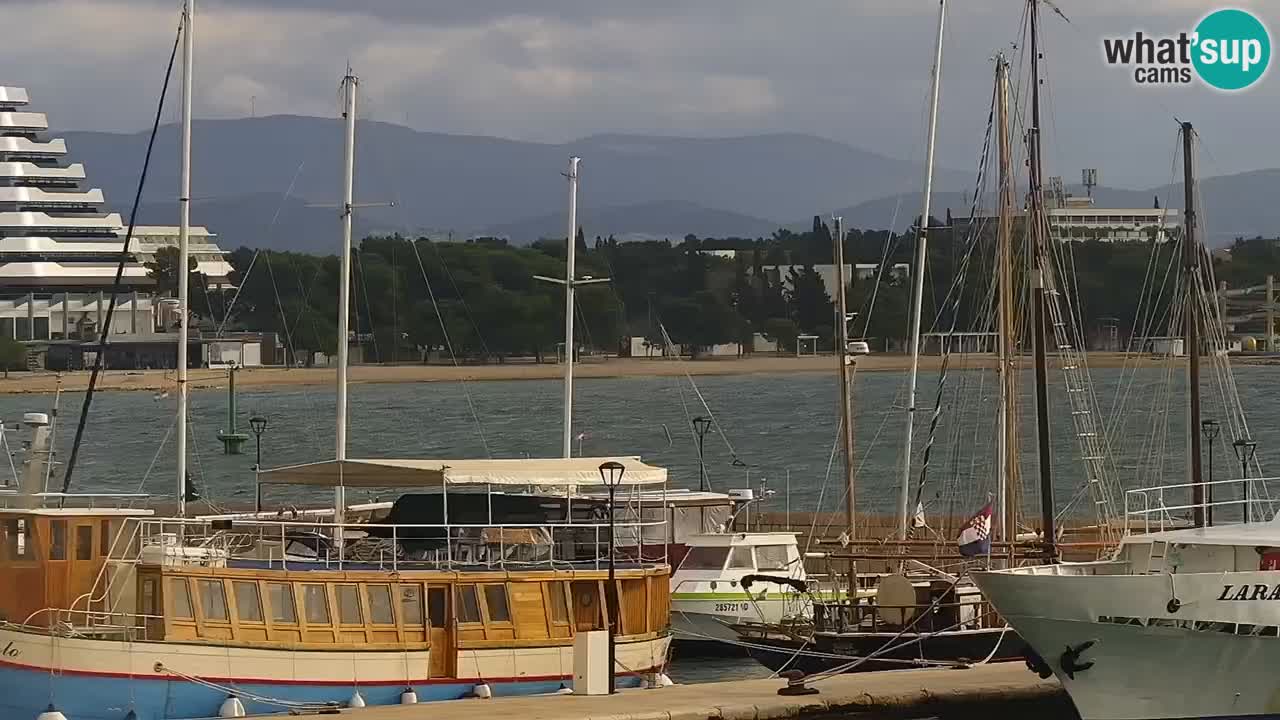 Vodice Live webcam – marina and  seafront