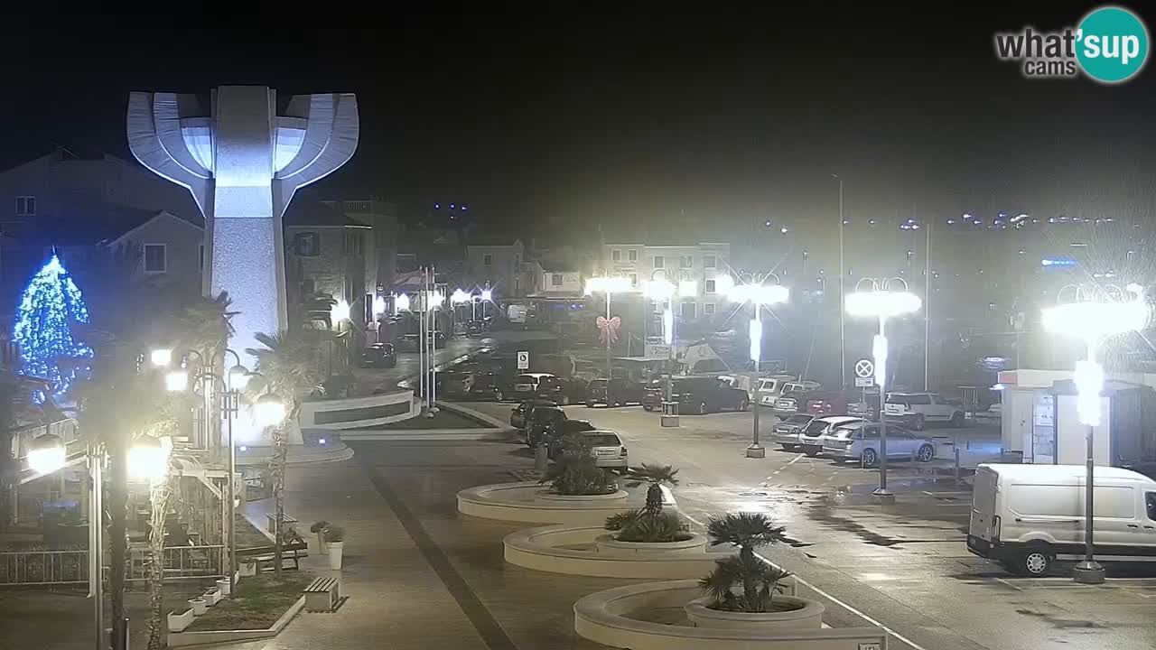 Vodice Live webcam – marina and  seafront