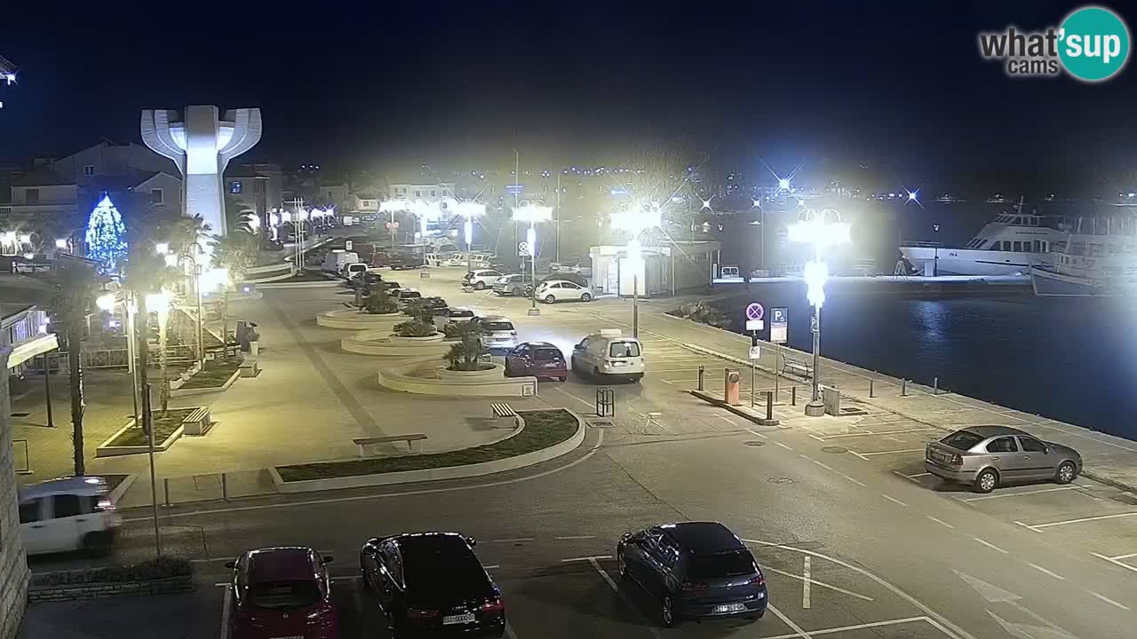 Vodice Live webcam – marina and  seafront