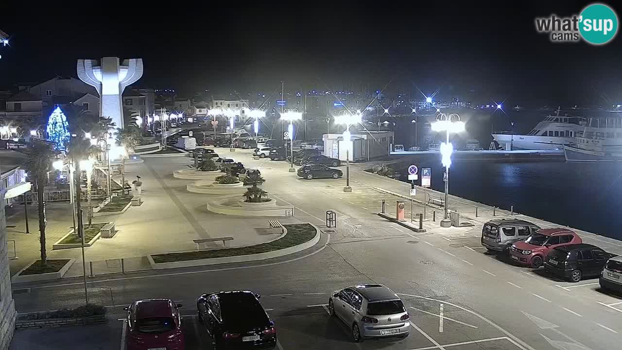 Vodice Live webcam – marina and  seafront