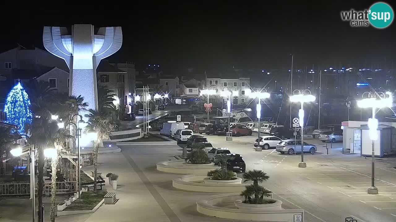 Vodice Live webcam – marina and  seafront