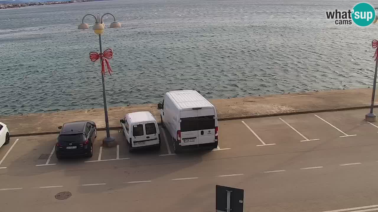 Vodice Live webcam – marina and  seafront