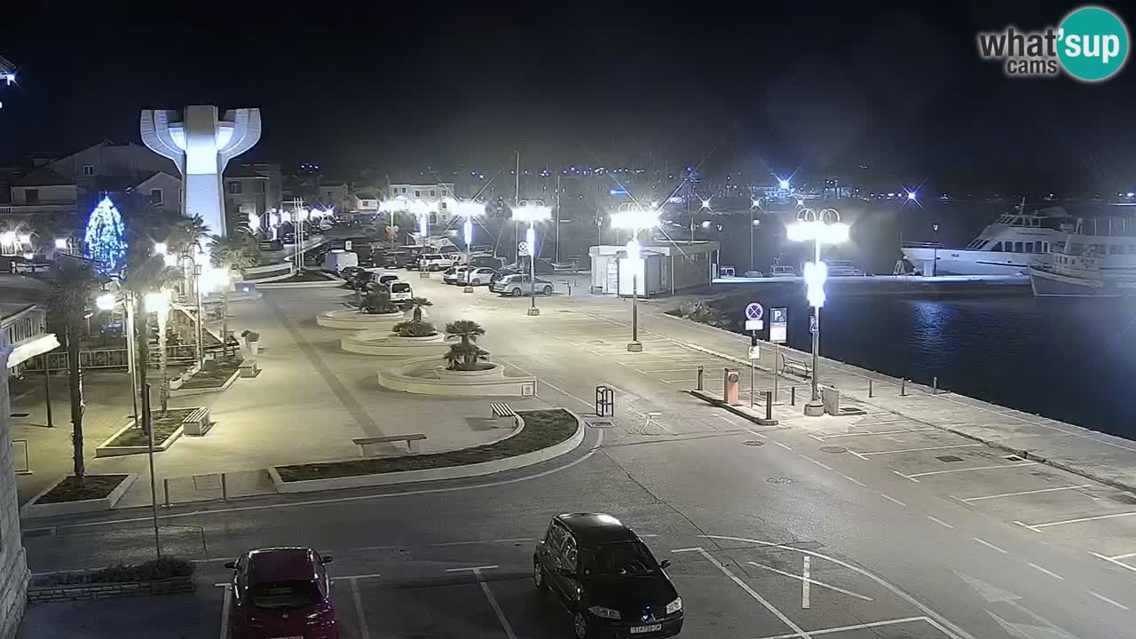 Vodice Live webcam – marina and  seafront