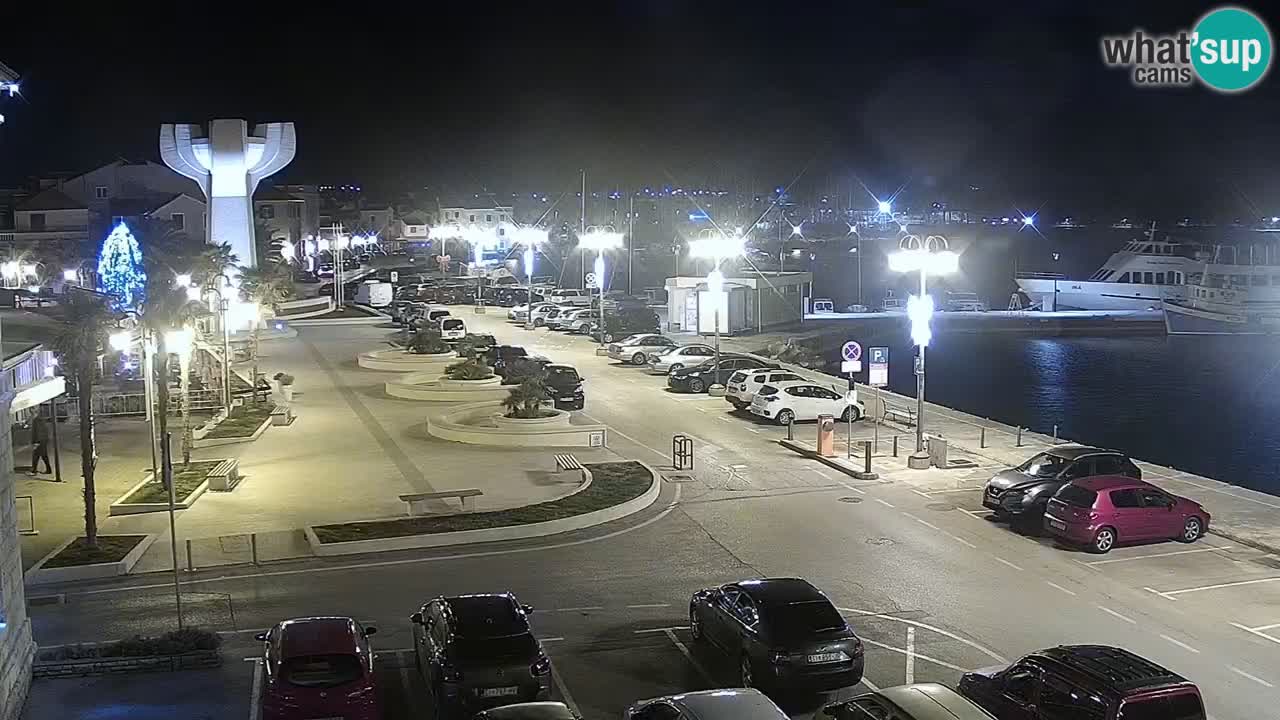 Vodice Live webcam – marina and  seafront