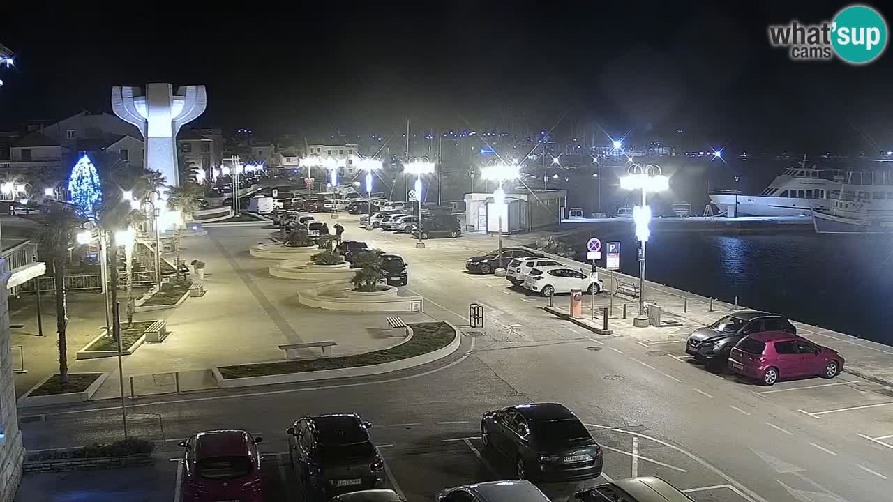 Vodice Live webcam – marina and  seafront