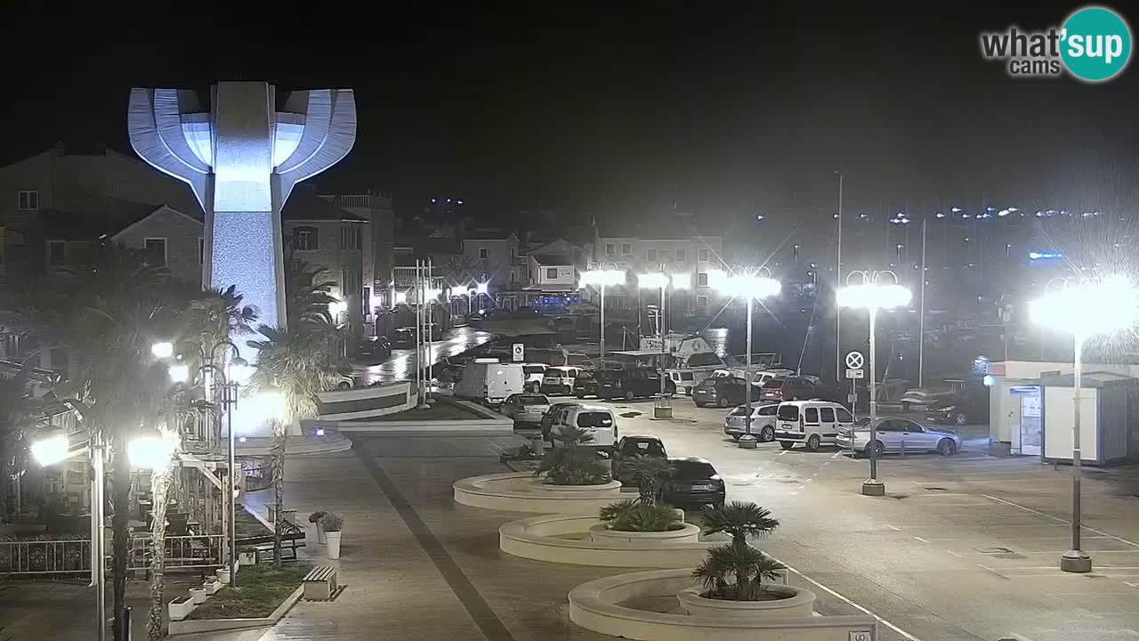 Vodice Live webcam – marina and  seafront