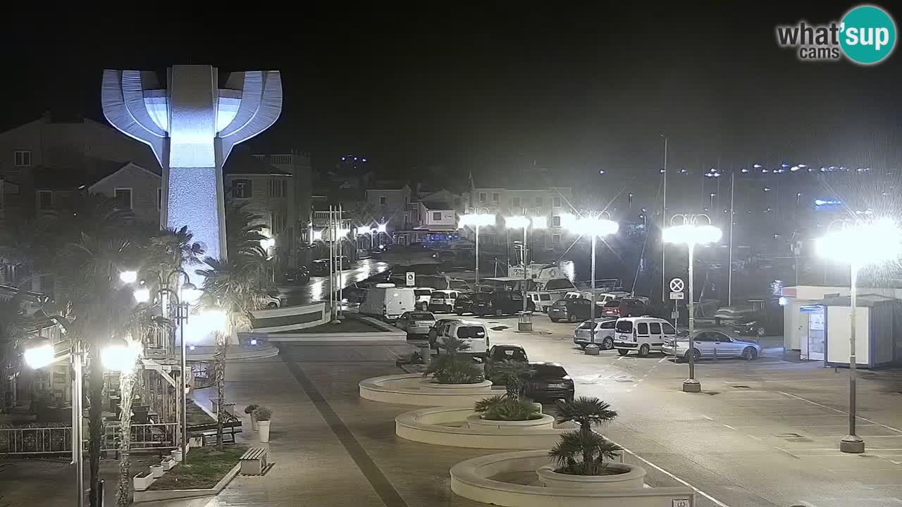 Vodice Live webcam – marina and  seafront