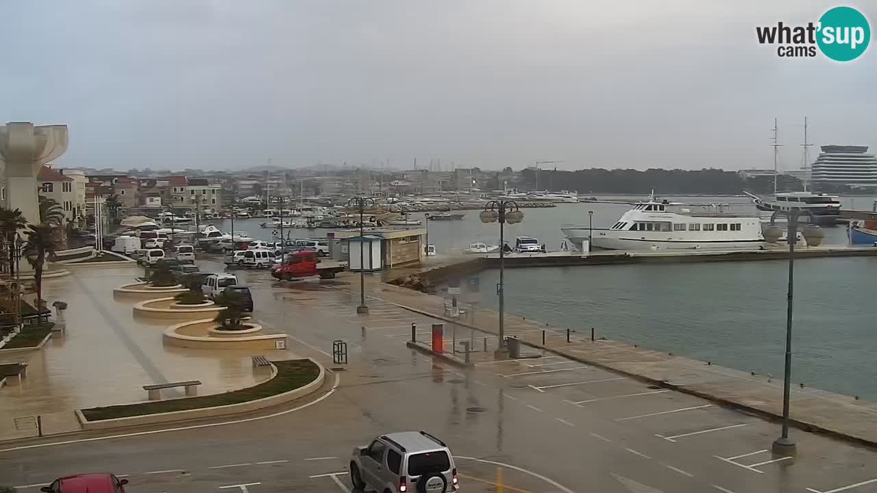 Vodice Live webcam – marina and  seafront