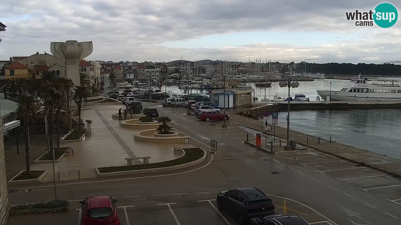 Vodice Live webcam – marina and  seafront