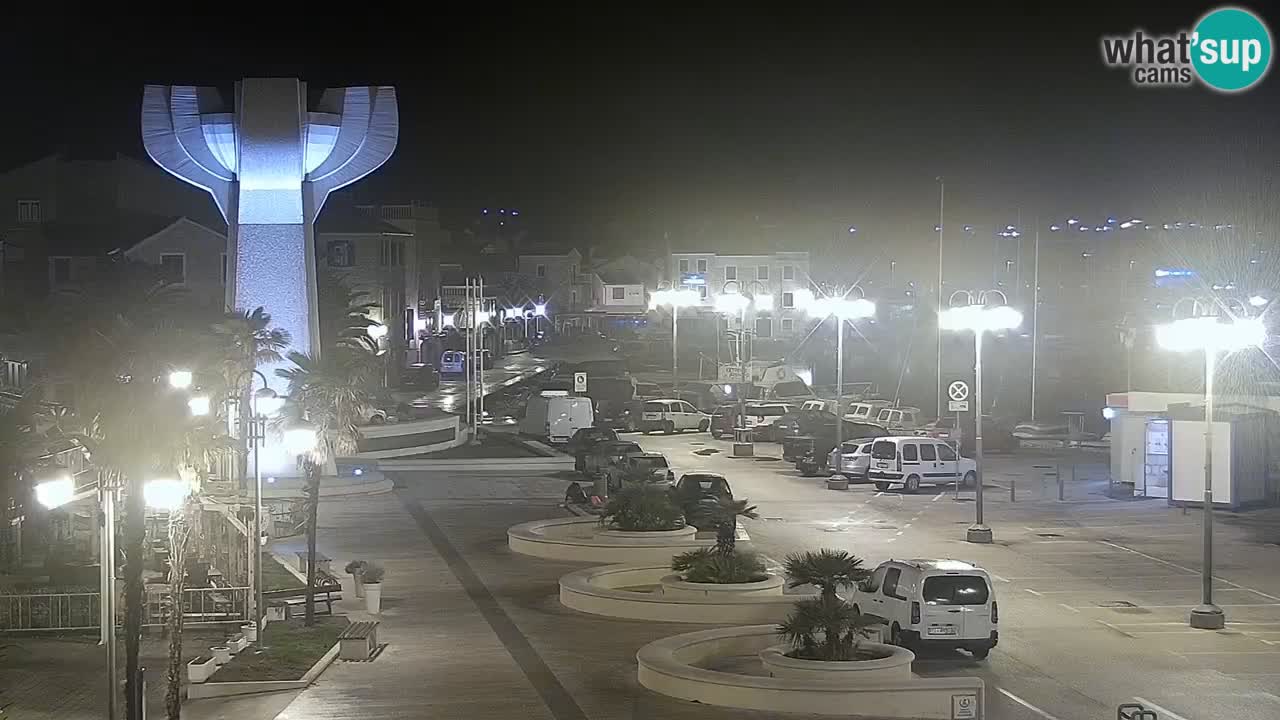 Vodice webcam live – front de mer