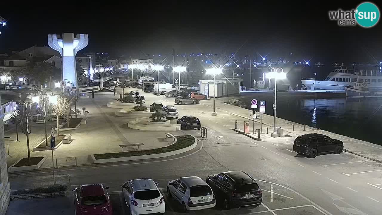 Vodice webcam live – front de mer