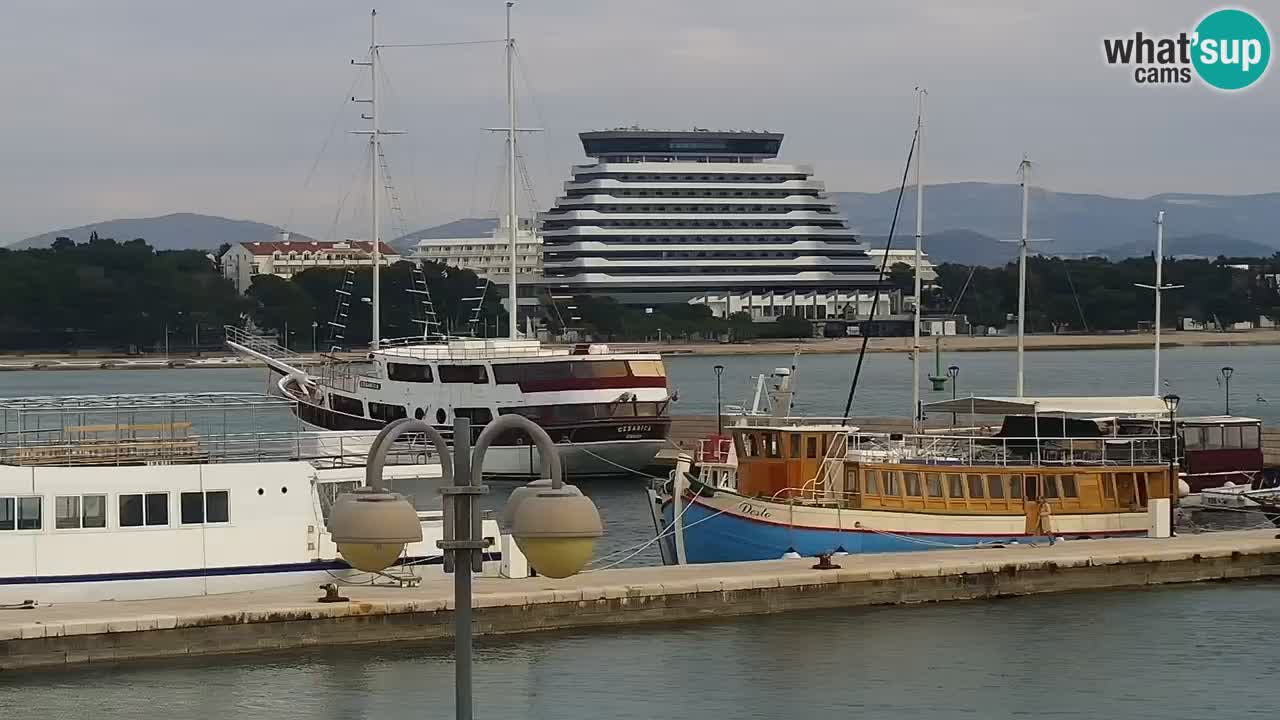 Vodice Live webcam – marina and  seafront