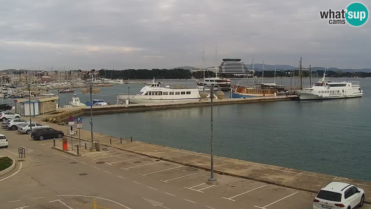 Vodice Live webcam – marina and  seafront