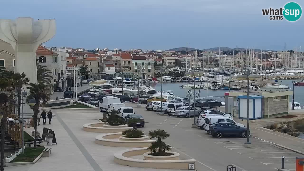 Vodice Live webcam – marina and  seafront