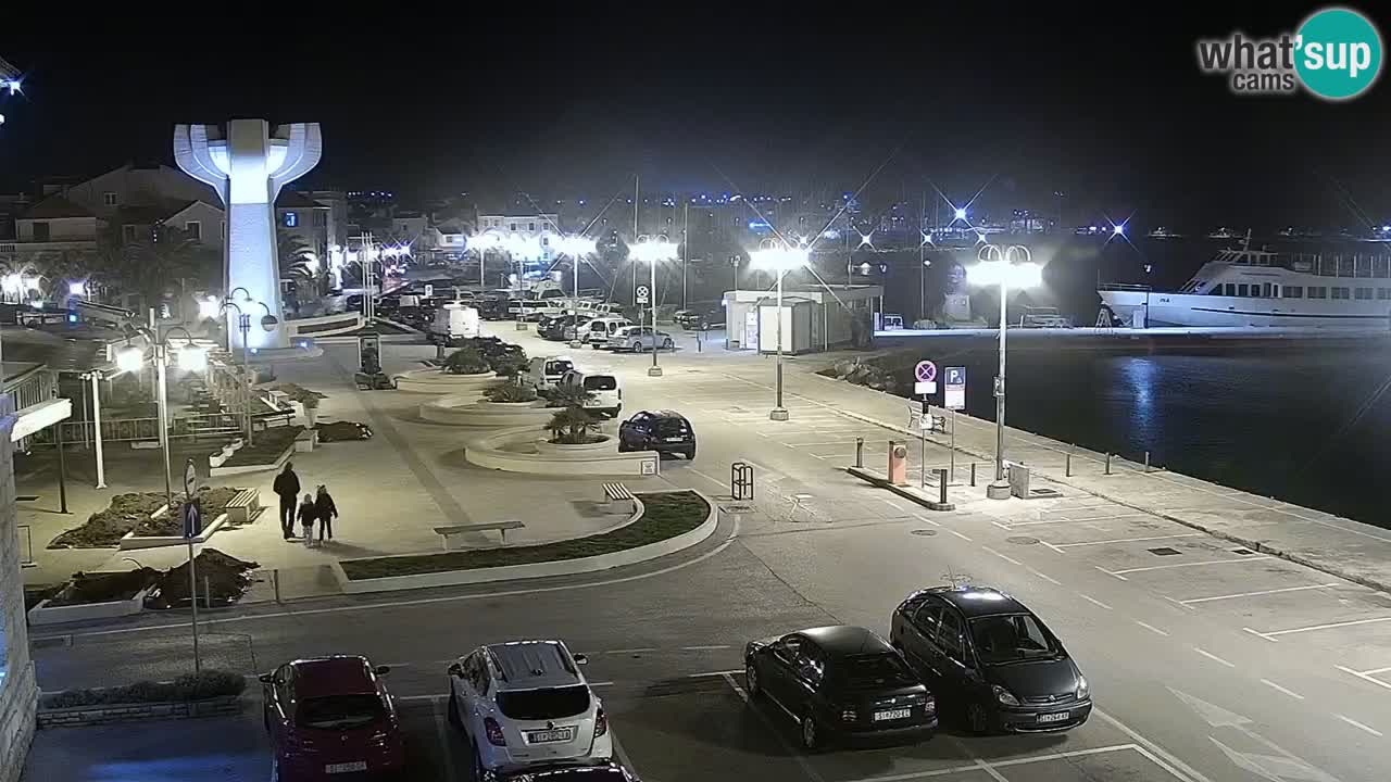 Vodice Live webcam – marina and  seafront