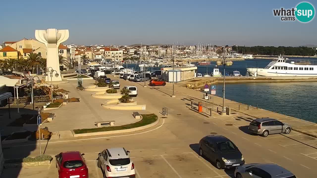 Vodice Live webcam – marina and  seafront