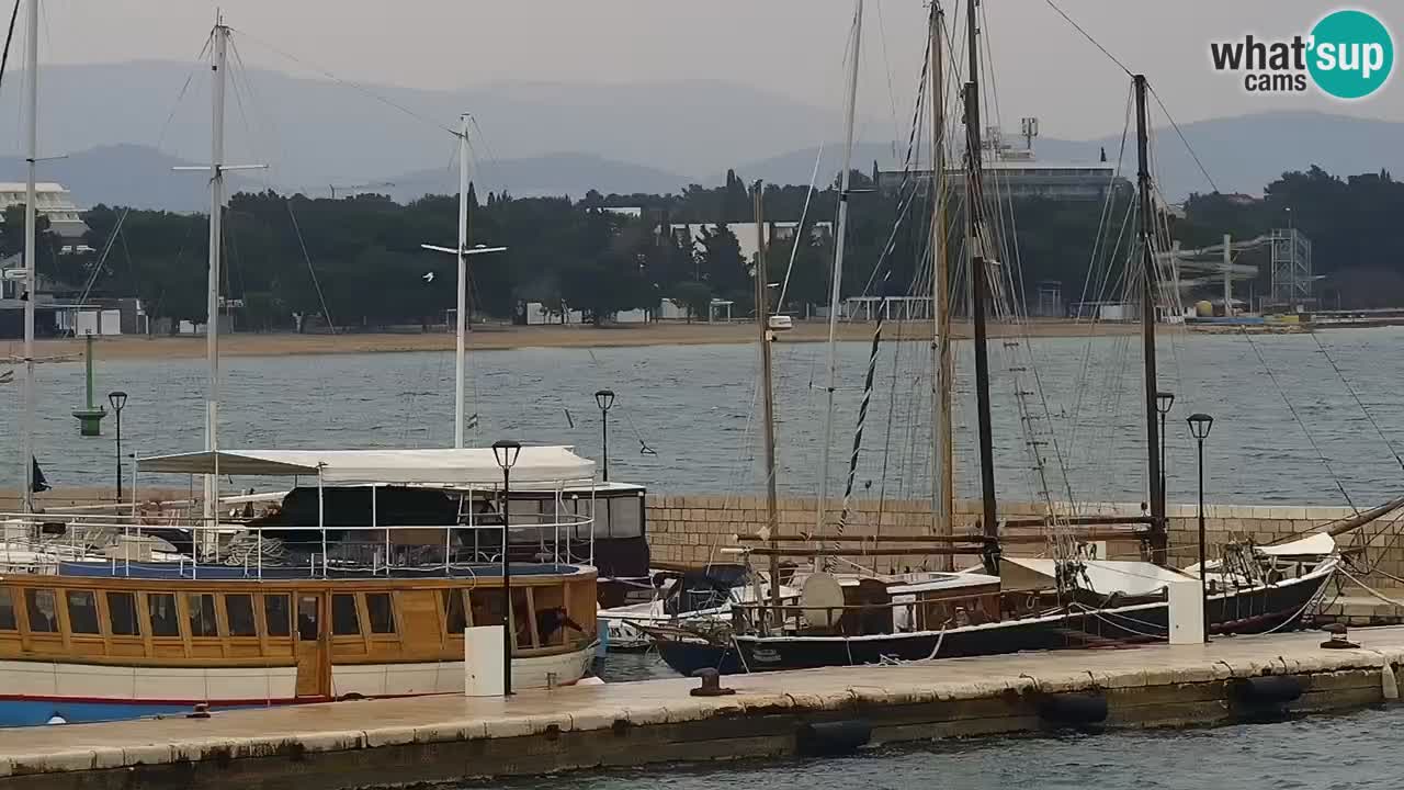 Vodice Live webcam – marina and  seafront