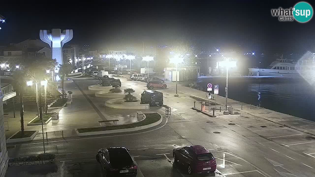 Vodice Live webcam – marina and  seafront