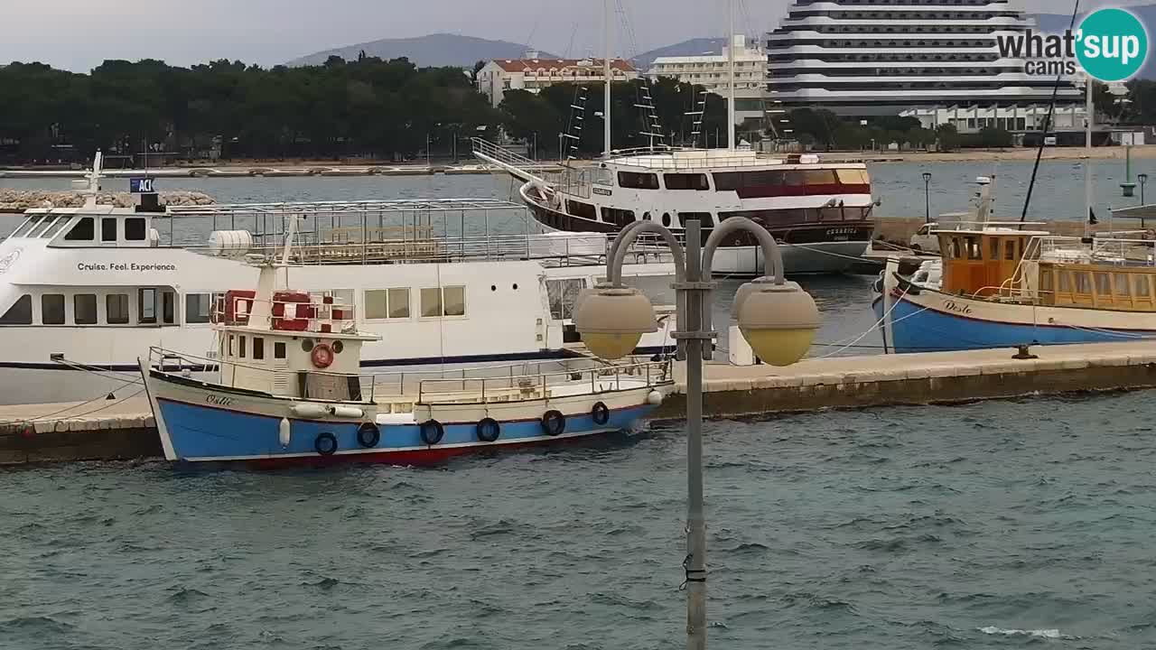 Vodice Live webcam – marina and  seafront