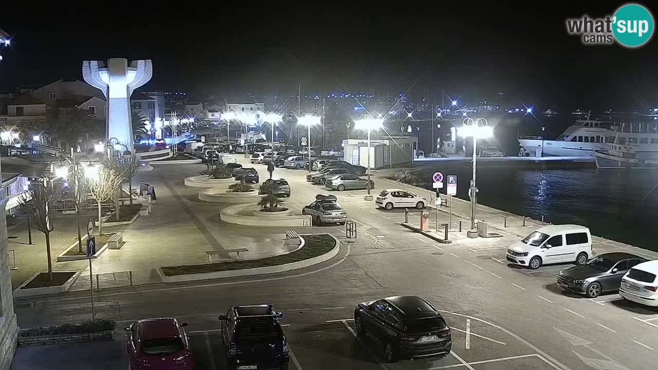 Vodice Live webcam – marina and  seafront