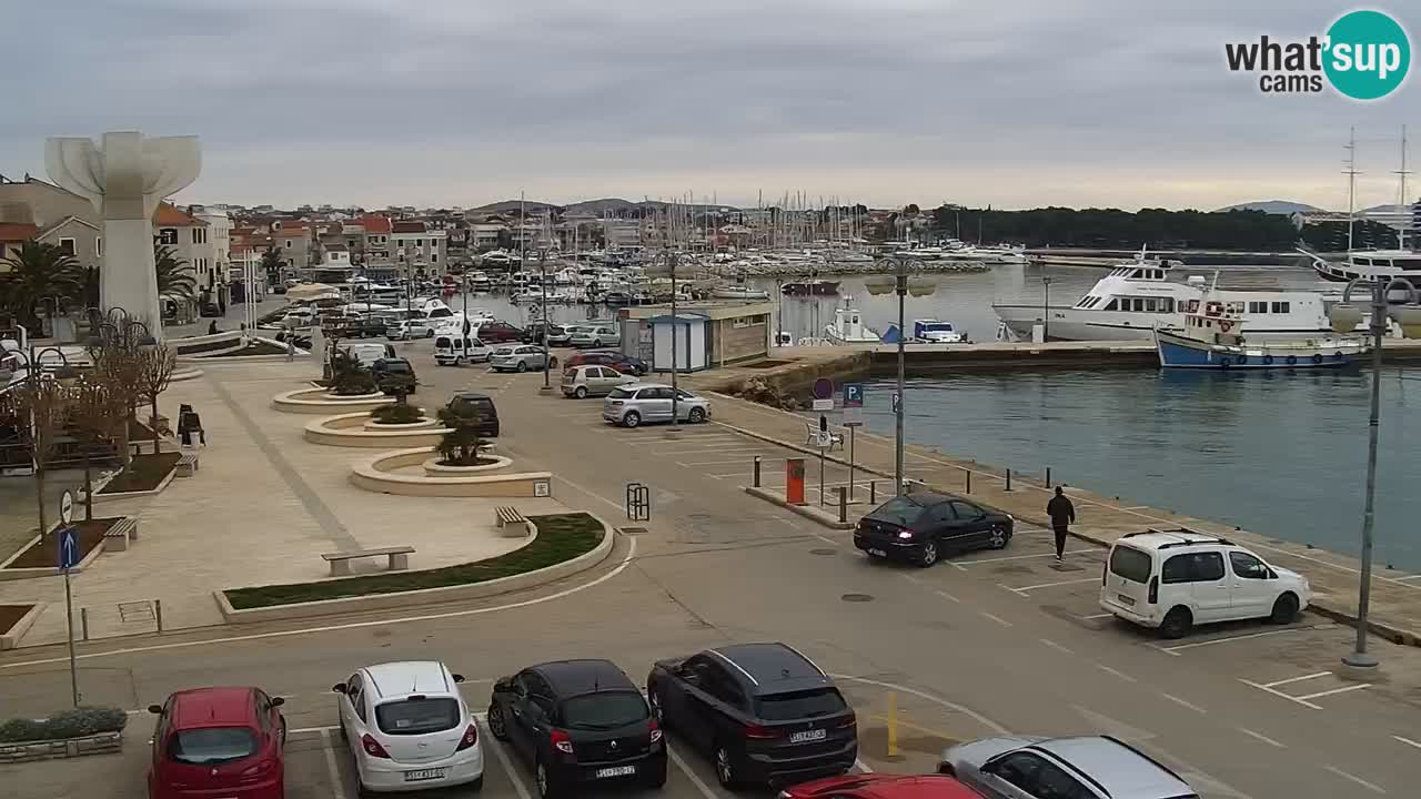 Vodice Live webcam – marina and  seafront