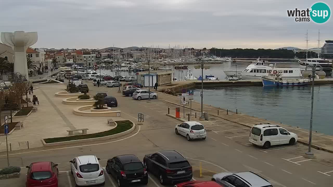 Vodice Live webcam – marina and  seafront