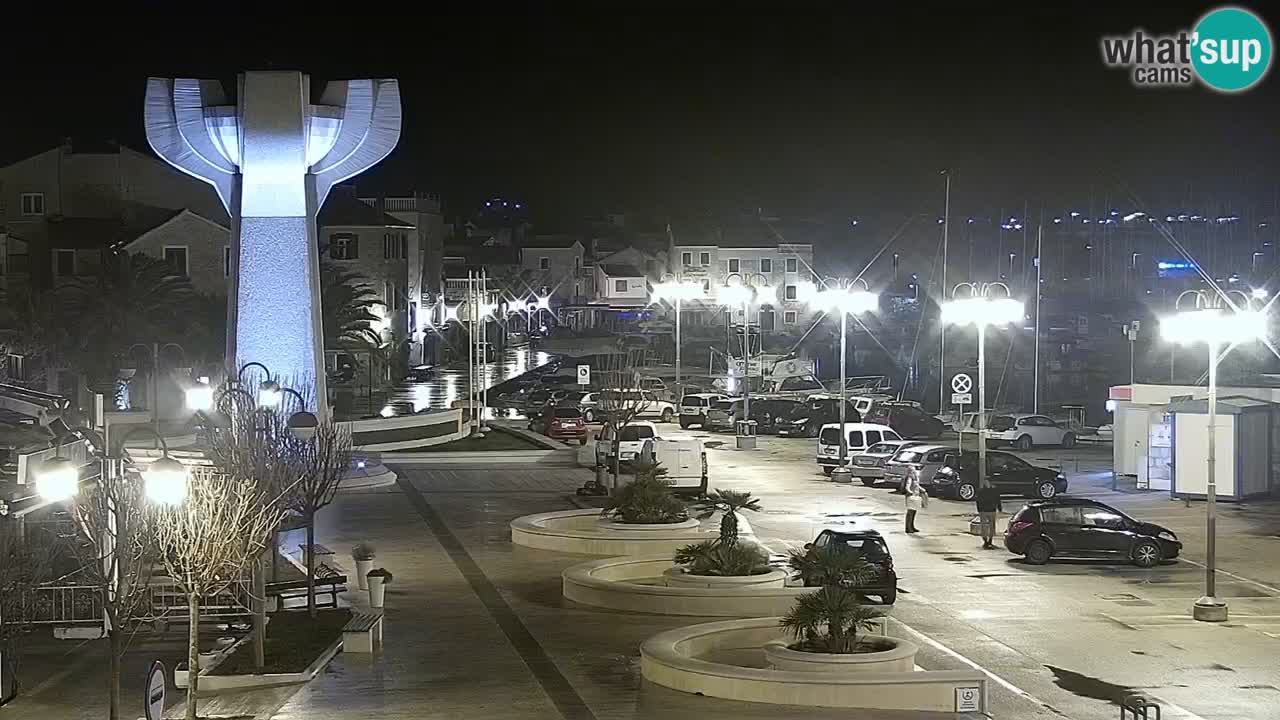 Vodice Live webcam – marina and  seafront