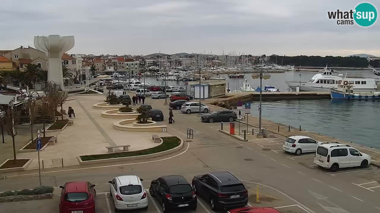 Vodice Live webcam – marina and  seafront