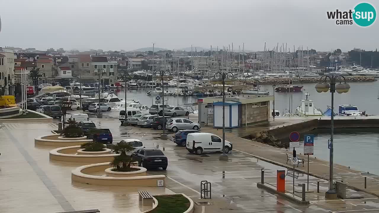 Vodice Live webcam – marina and  seafront