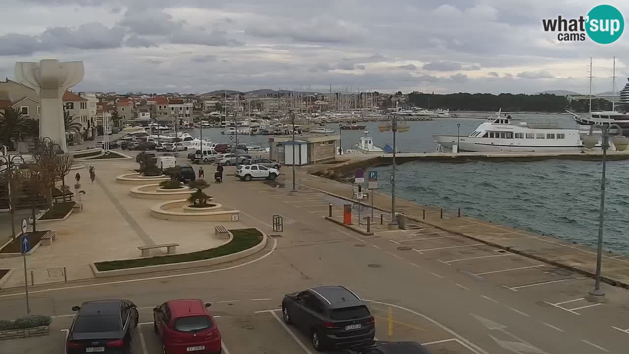 Vodice Live webcam – marina and  seafront