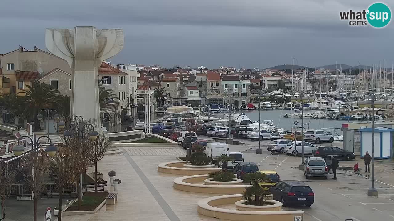 Vodice Live webcam – marina and  seafront