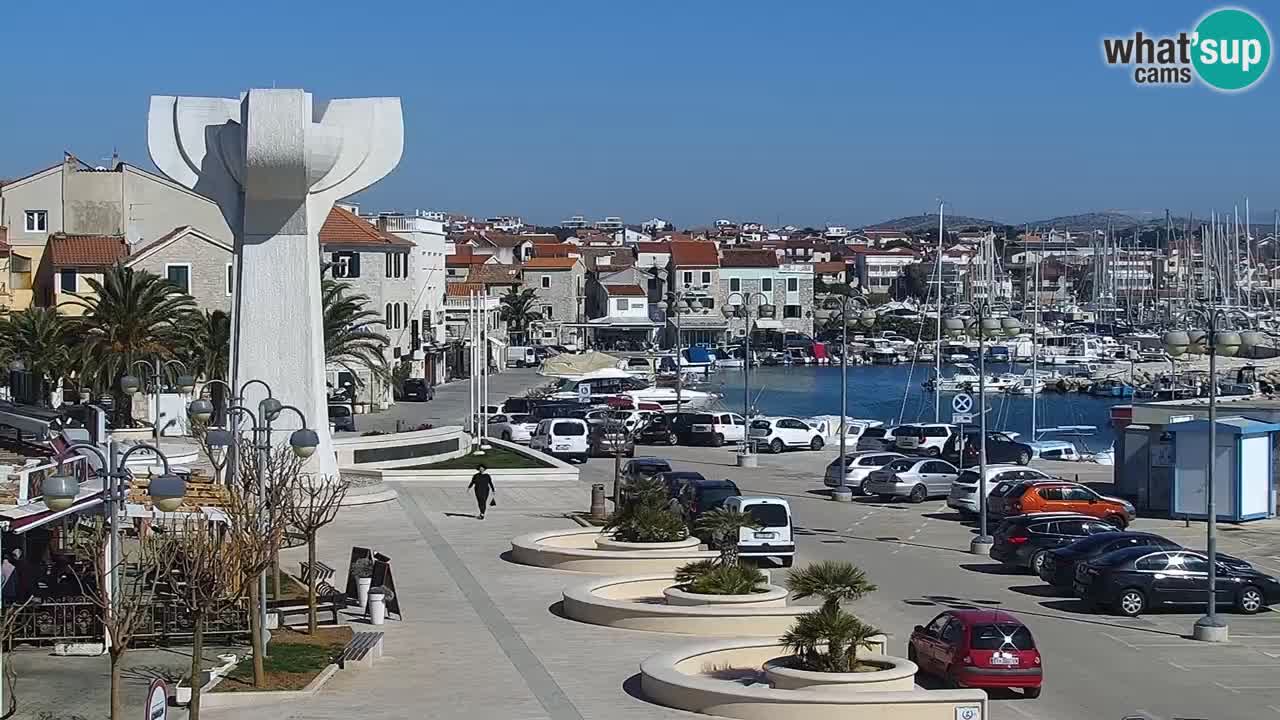 Vodice web kamera – marina i riva