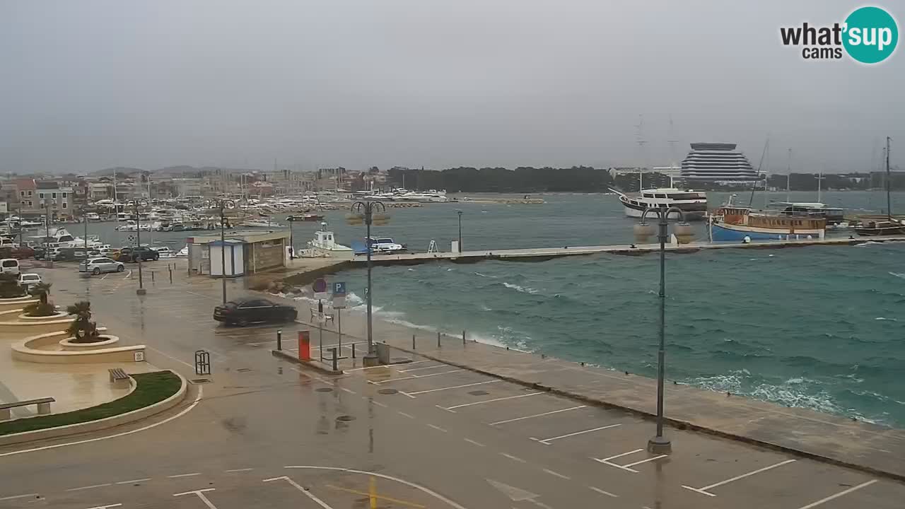 Vodice Live webcam – marina and  seafront