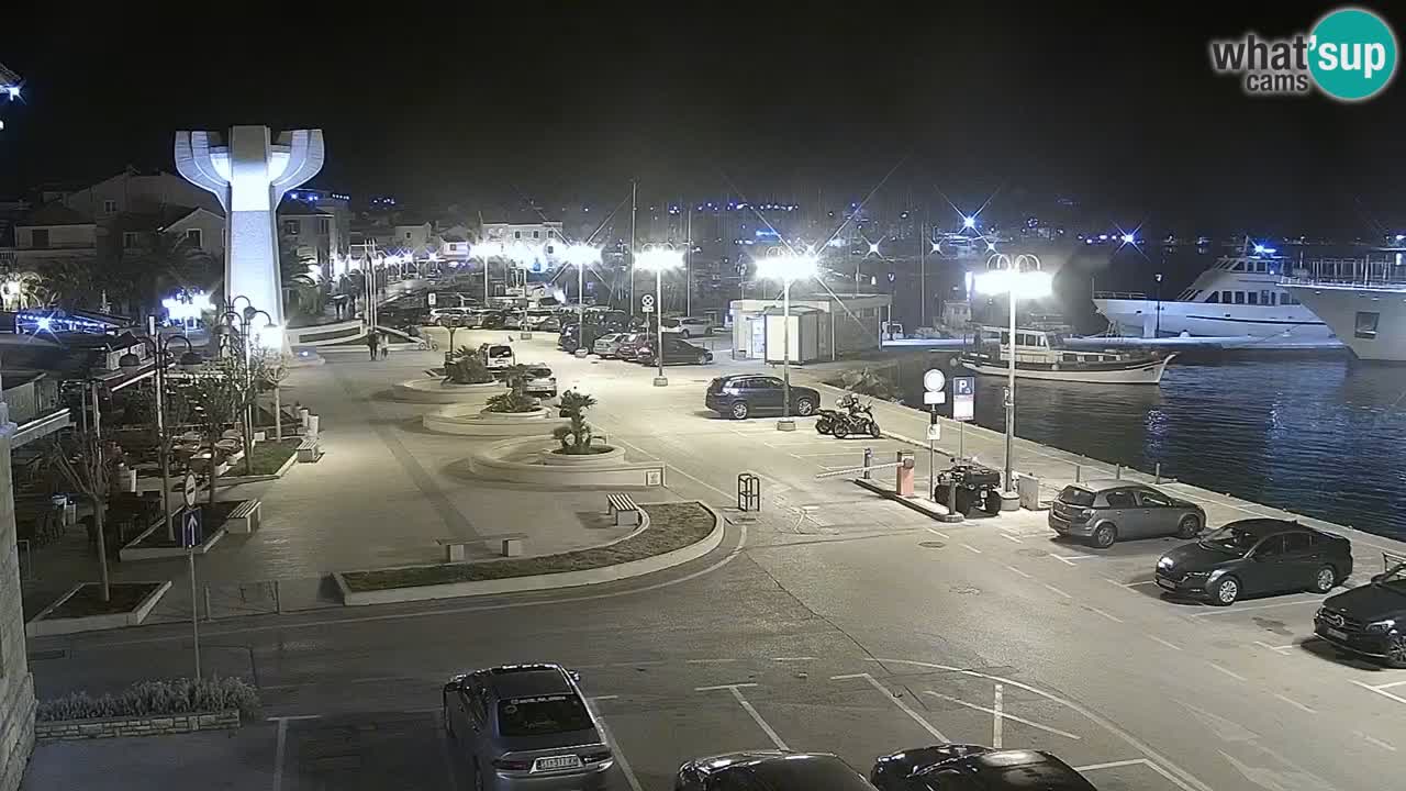 Vodice spletna kamera – marina in riva