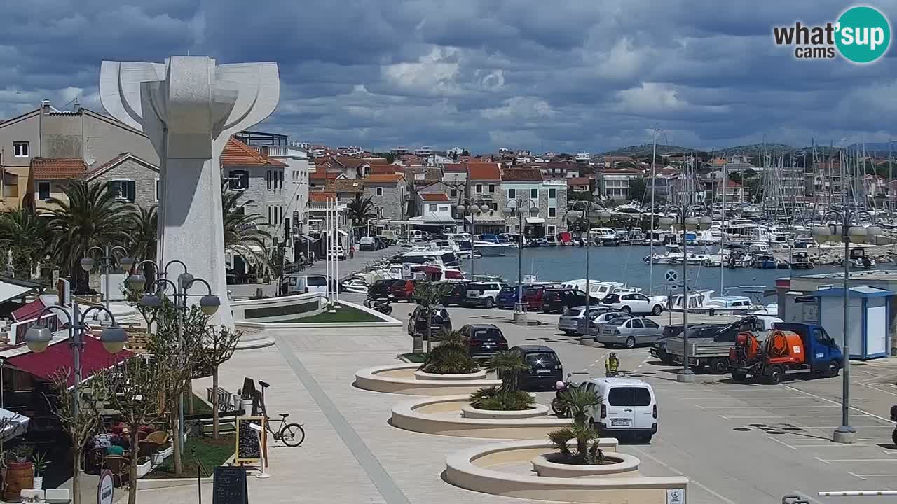 Vodice Live webcam – marina and  seafront