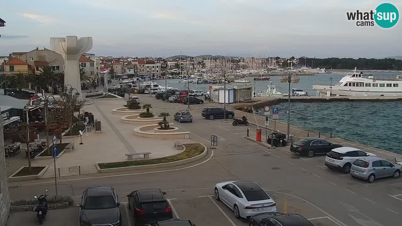 Vodice Live webcam – marina and  seafront