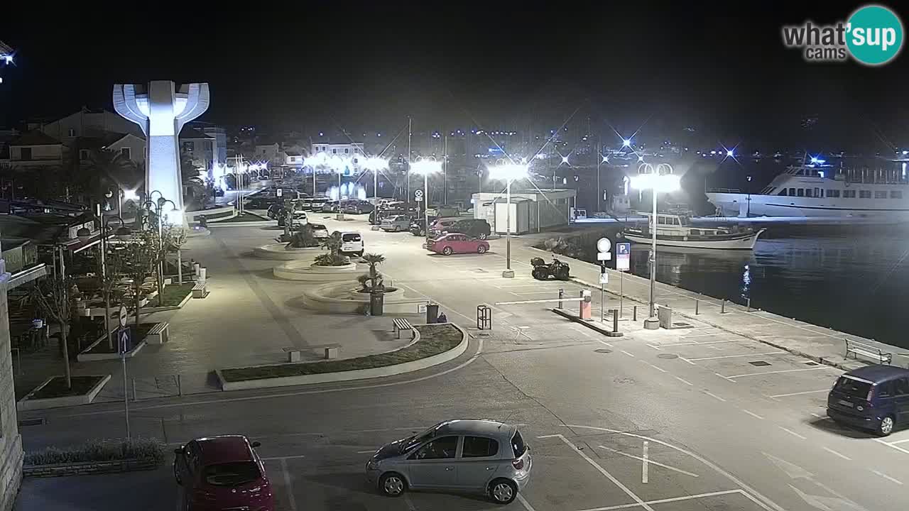 Vodice Live webcam – marina and  seafront