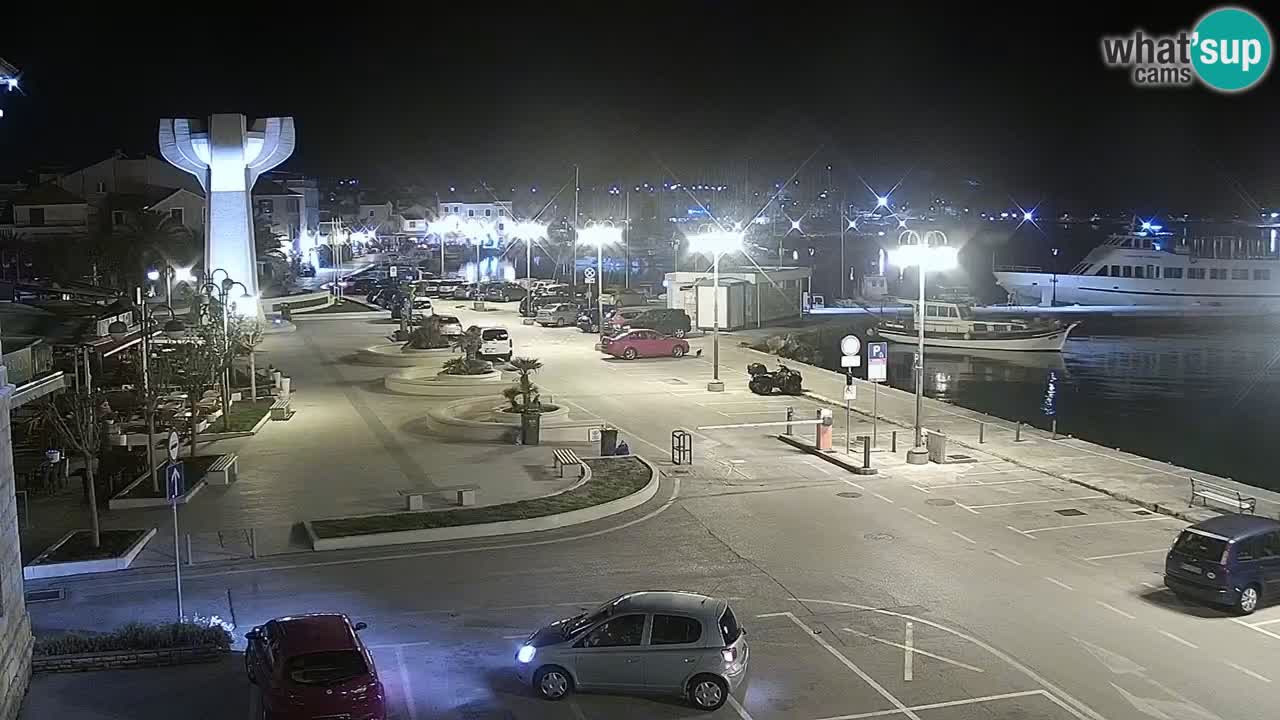 Vodice Live webcam – marina and  seafront
