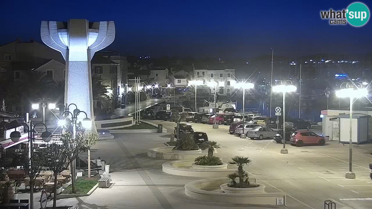 Vodice spletna kamera – marina in riva