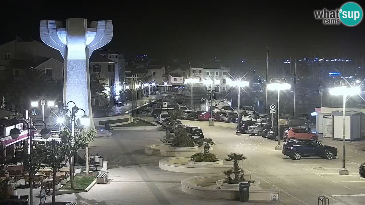 Vodice spletna kamera – marina in riva
